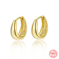 Настоящее золото 18K 925 серьги из серебра из серебра, реальный 18 k позолоченный, 11 мм