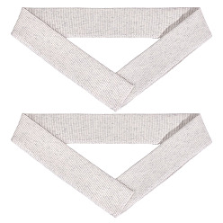 Белый Дым Хлопчатобумажная эластичная резинка для манжет, серый, 550x35~77x3 мм