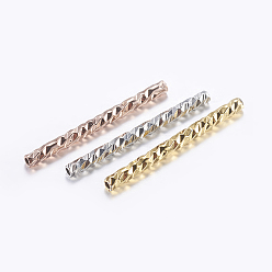 (52) Непрозрачная лаванда Бисера латунной трубки, трубка, граненые, разноцветные, 19.5x1.5 мм, отверстие : 0.5 мм