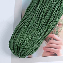 Meergrün Polyester-Hohlgarn zum Häkeln, Eisleinen-Seidenhandstrickgarn mit leichtem Körper, Sommersonnenhutgarn für DIY coole Hutschuhe, Taschenkissen, Meergrün, 3 mm, ca. 218.72 Yards (200 m)/Knüll