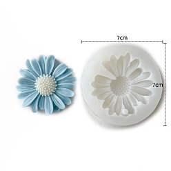 Белый Пищевые силиконовые формы для свечей с цветочным ароматом, формы для изготовления свечей, форма для ароматерапевтической свечи, белые, 7x7x2 см