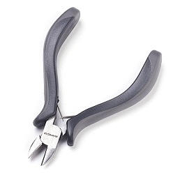 Schwarz 45 # Schmuckzange aus Kohlenstoffstahl, Seitenschneider, Seitenschneider, Karbonstahl, Schwarz, 113x82.5x17 mm