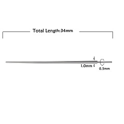 Нержавеющая Сталь Цвет 316l прокалывающие конусы из нержавеющей стали, пирсинг конусные штифты для ушей носа пупка губы брови, цвет нержавеющей стали, 34 мм, штифты : 1 мм