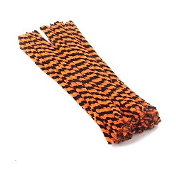 Темно-Оранжевый Витая палка, средство для чистки труб, Суперплотное шифрование, утолщенная плюшевая корневая полоска для плюшевых поделок своими руками, темно-оранжевый, 300x6 мм, 100 шт / комплект