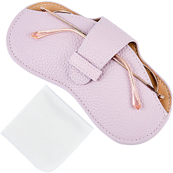 чертополох 1чехол для очков из искусственной кожи, для очков, солнцезащитные очки протектор, с 1квадратной салфеткой для чистки очков из замшевого волокна, чертополох, сгиб: 87x175x8 мм, развернуть: 163x175x8 мм