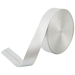 Серебро Ленты из искусственной кожи, для сумок, изготовление ювелирных изделий, сделай сам крафт, серебряные, 3/4 дюйм (20 мм), около 5.47 ярдов (5 м) / пачка