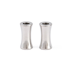 Нержавеющая Сталь Цвет 201 из нержавеющей стали бусы, бамбуковую палку, цвет нержавеющей стали, 8x4 мм, отверстие : 2 мм