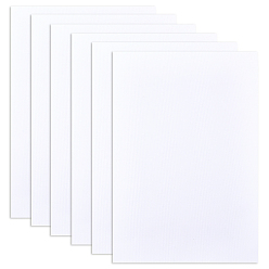 White Chemical Fabric Self Adhesive Canvas, Painting Supplies, Rectangle, White, 30x21x0.03cm