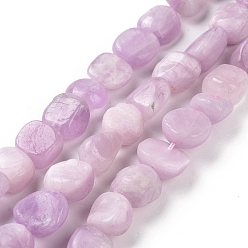 Кунсайт Природные кунцит бисер нитей, самородки, 11~14x11~12x6.5~8 мм, отверстие : 0.8 мм, около 35 шт / нитка, 15.94'' (40.5 см)