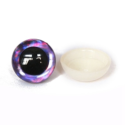 Темная Орхидея Полукруглые глаза для куклы из АБС-пластика, безопасные глаза, с распоркой, темные орхидеи, 18 мм