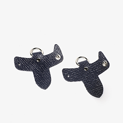 Полуночно-синий Кожаная неповрежденная сумка с разъемом для d-образного кольца, съемная крышка ручки сумки без перфорации для добавления плечевого ремня сумки через плечо, темно-синий, 6x7 см