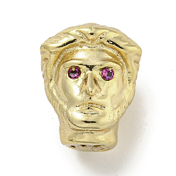 Golden Messing Micro Pavé Kamelie Zirkonia Perlen, Cadmiumfrei und Nickel frei und Bleifrei, Mann, golden, 12x9.5x10 mm, Bohrung: 1.2 mm