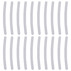 Светло-серый Самоклеящиеся наклейки для домашних животных, предупреждающие наклейки, изогнутая линия, светло-серый, 195x97x0.2 мм, 20шт / лист