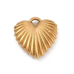 Золотой 304 прелести нержавеющей стали, ионное покрытие (ip), шарма сердца, золотые, 15x15x4 мм, отверстие : 1.8 мм