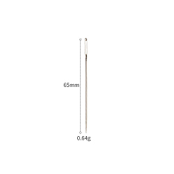 Platinum Metal Heavy Duty Hand Sewing Needles, Platinum, 65mm