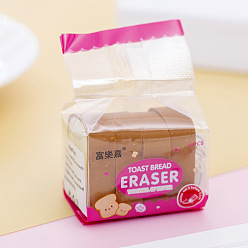 Камелия Пластиковые ластики тпр, школьные принадлежности, в форме тоста, камелия, 80x45x30 мм