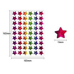 Звезда Самоклеящиеся подарочные этикетки из ПВХ, лазерные наклейки, для праздничного, Hoilday, украшение свадебных подарков, звезда, 165x103 мм