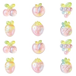 Mixed Shapes 60 шт 6 стили кабошоны из непрозрачной смолы, с блеском порошок, разнообразные, 19~23x15~21x7.5~8.5 мм, 10 шт / стиль