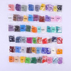 Mixed Color 60 Colors Resin Diamond Cabochons, for Diamond Painting Embroidery Accessories, Mixed Color, 2.5mm