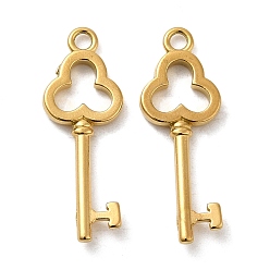 Настоящее золото 18K Ионное покрытие (ip) 316l подвески из хирургической нержавеющей стали, без никеля , брелок для ключей, реальный 18 k позолоченный, 25x9x2 мм, отверстие : 1.8 мм