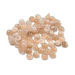 Солнечный Камень Натуральные кабошоны из камней, полукруглый, 4x2~2.5 мм