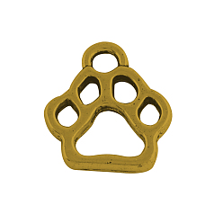 Античное Золото Сплавочные подвески тибетского стиля, без свинца и без кадмия, след прелести, античное золото , 13x11x1.5 мм, Отверстие : 2 мм , около 1910 шт / 1000 г