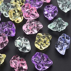 Mixed Color Transparent Acrylic Beads, No Hole, Nuggets, Mixed Color, 27.5x21x17mm, about 142pcs/500g