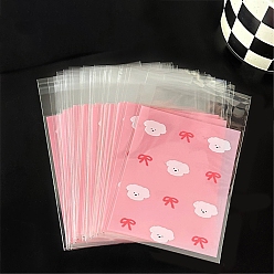 Собака OPP мешки целлофана, топ сумки печать, собака, 10x8x0.3 см, 50 шт / комплект, толщина: 2.7 мил(0.07мм)