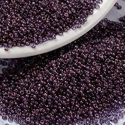 (RR312) Amethyst Gold Luster MIYUKI Round Rocailles Beads, Japanese Seed Beads, (RR312) Amethyst Gold Luster, 15/0, 1.5mm, Hole: 0.7mm, about 5555pcs/bottle, 10g/bottle
