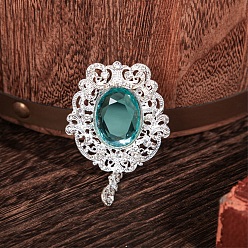 Морско-зеленый Ретро-железный зажим для журнала, закладки клипы, овальные, цвета морской волны, 75x45 мм