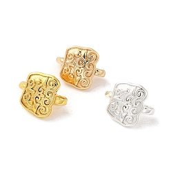 (52) Непрозрачная лаванда Покрытие стойки латунная трапециевидная застежка-крючок, для изготовления браслетов, долговечный, без свинца и без кадмия, разноцветные, 9.5x8x5.5 мм, отверстие : 1.6 мм, штифты : 1.1x1.1 мм