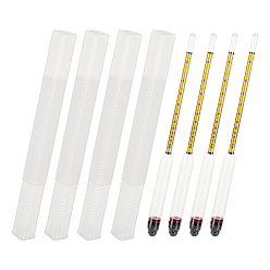 Желтый Стеклянный ареометр, 0-200 доказательство и 0-100 тестер на алкоголь, с железным песком внутри, для пивоварения, лабораторные принадлежности, желтые, 268x16.5 мм