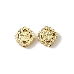 Золотой Ромб латунные бусины, ионное покрытие (ip), долговечный, без свинца и без кадмия, золотые, 9x9x3.5 мм, отверстие : 1.2 мм