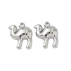 Нержавеющая Сталь Цвет 304 подвески из нержавеющей стали, очарование верблюда, анти-тускнение, цвет нержавеющей стали, 17x16x3 мм, отверстие : 1.4 мм