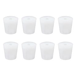 Blanco Tapones de silicona, blanco, 21.5~29x28 mm