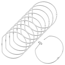 Железо Железные шарнирные кольца для переплета отдельных листов, д форма, платина, 154x165x5 мм