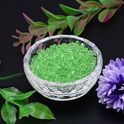 Светло-зеленый Граненый имитация австрийский хрусталь пряди шарик, класс AAA, двухконусные, светло-зеленый, 4x4 мм, отверстия: 0.7~0.9 мм, около 1440 шт / мешок