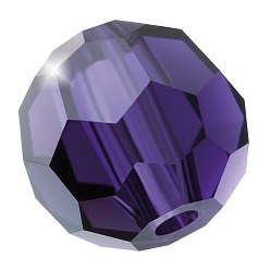 20480 Deep Tanzanite Хрустальные бусины preciosa®, чешский хрусталь, 451 19 602 круглый, 20480 глубокий танзанит, 6 мм, отверстие : 1.2 мм