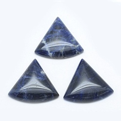 Sodalite Natural Sodalite Cabochons, Triangle, 28.5x31x5mm