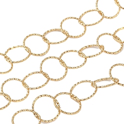 Настоящее золото 18K Ионное покрытие (ip) 304 звенья цепи из нержавеющей стали, с катушкой, пайки, реальный 18 k позолоченный, 13.5x1 мм, около 32.81 футов (10 м) / рулон
