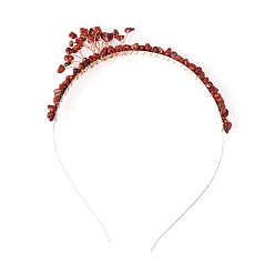 Red Jasper Red Jasper with Metal Hair Bands, 160x130mm