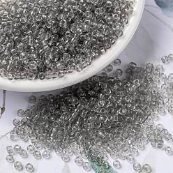 (RR2412) Transparent Taupe MIYUKI Round Rocailles Beads, Japanese Seed Beads, (RR2412) Transparent Taupe, 8/0, 3mm, Hole: 1mm, about 422~455pcs/bottle, 10g/bottle