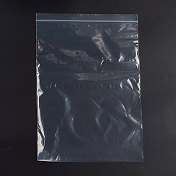 Белый Пластиковые сумки на молнии, многоразовые упаковочные пакеты, верхнего уплотнения, мешок с самоуплотнением, прямоугольные, белые, 38x26 см, односторонняя толщина: 2.1 мил(0.055мм), 100 шт / пакет