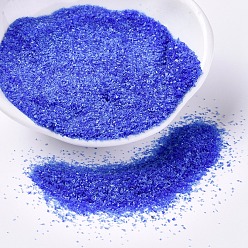 Azul Coe 90 frita fina de vidrio fusible de tamaño pequeño, para piezas creativas de bricolaje de vidrio fundido, azul, 0.2~1.2 mm, sobre 30 g / bolsa