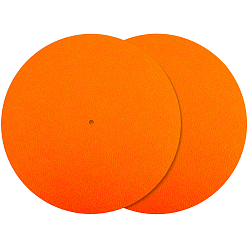 Коралловый Фетровые подложки для компакт-дисков, коврики для пластинок, плоско-круглые, коралл, 295x3 мм, отверстие : 7 мм