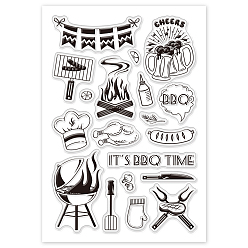 Food Пластиковые штампы пвх, для diy scrapbooking, фотоальбом декоративный, изготовление карт, штампы, образец пищи, 16x11x0.3 см