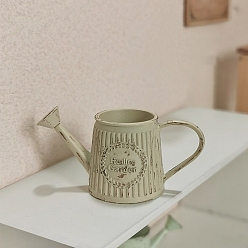 Темный Хаки Мини-модель лейки из сплава, аксессуары для кукольного домика с микро-ландшафтом, притворяясь опорными украшениями, Темный хаки, 25x53 мм, внутренний диаметр: 17 мм