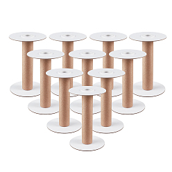 BurlyWood Paper Thread Bobbins, for Embroidery and Sewing Machines, BurlyWood, 128x80x80mm, Hole: about 20mm, 20pcs/box