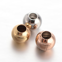 (52) Непрозрачная лаванда Круглый латунь шариков прокладки, разноцветные, 3 мм, отверстие : 1 мм