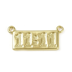 Настоящее золото 18K Латунные подвески, прямоугольные, долговечный, без кадмия и без свинца, стойки покрытие, реальный 18 k позолоченный, 11x24.5x2 мм, отверстие : 1.2~1.6 мм